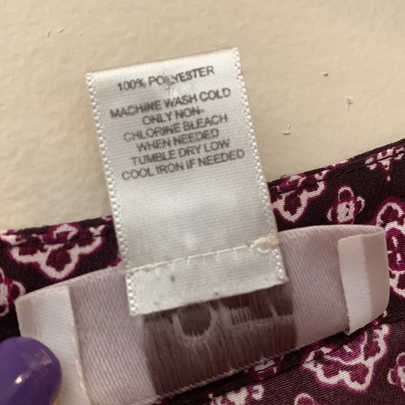 Loft Maroon Printed Career Top‎ | Small - Picture 4 of 4